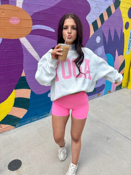 Pink Pilates Mockneck