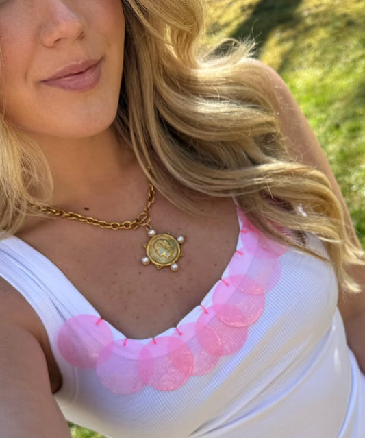 PEARLY COIN NECKLACE