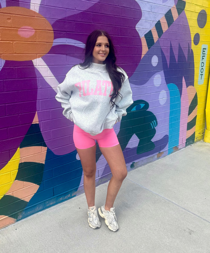 Pink Pilates Mockneck