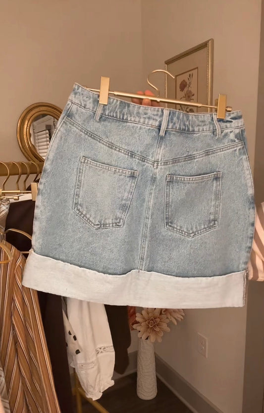 Skyline Denim Skirt